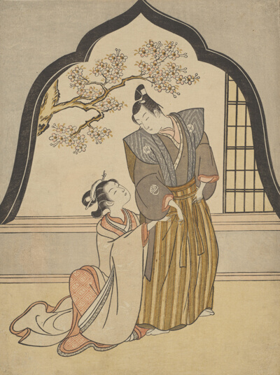 Lovers Dressing Beside a Window