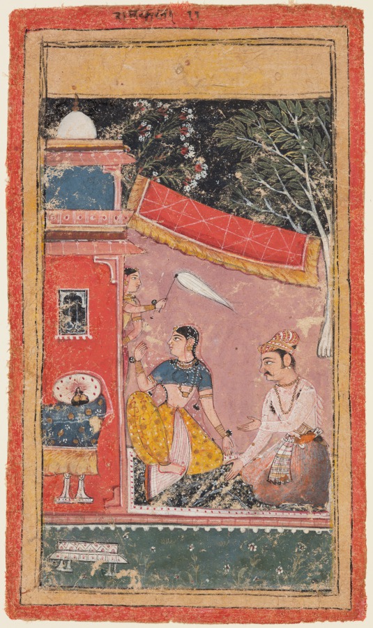 Lovers on a Terrace: Ramakali Ragini of Hindol, from a Bundi Ragamala