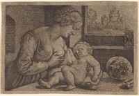 Madonna with Skull