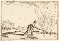 Man Attending a Fire