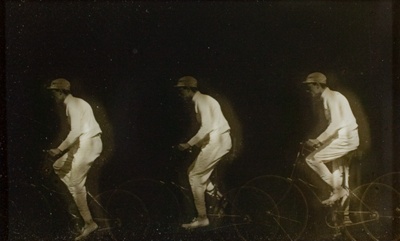 Man Bicycling