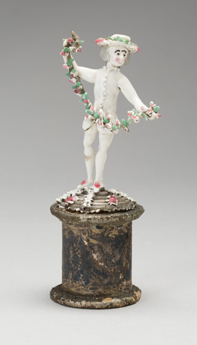 Man Holding a Garland