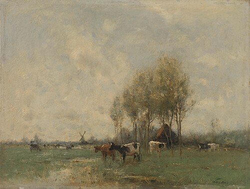Meadow with cows