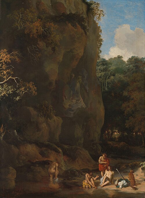 Men bathing