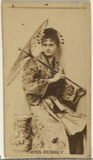 Miss Benney, from the Actors and Actresses series (N145-8) issued by Duke Sons & Co. to promote Duke Cigarettes