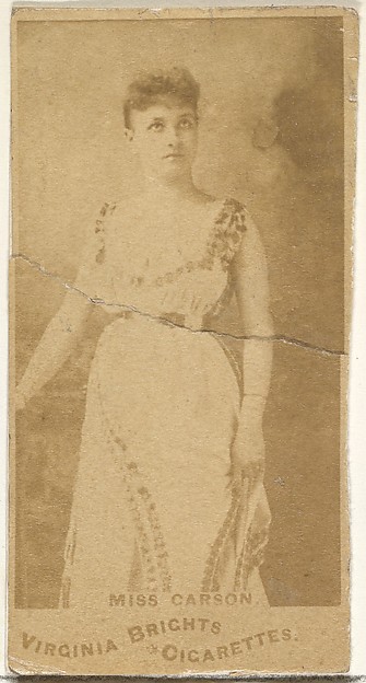 Miss Carson, from the Actors and Actresses series (N45, Type 1) for Virginia Brights Cigarettes