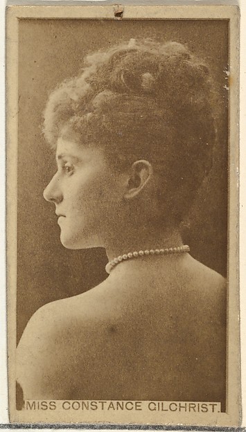Miss Constance Gilchrist, from the Actors and Actresses series (N145-8) issued by Duke Sons & Co. to promote Duke Cigarettes