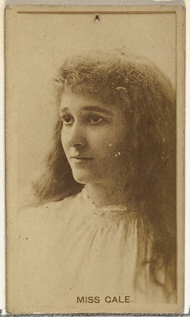 Miss Gale, from the Actors and Actresses series (N145-8) issued by Duke Sons & Co. to promote Duke Cigarettes