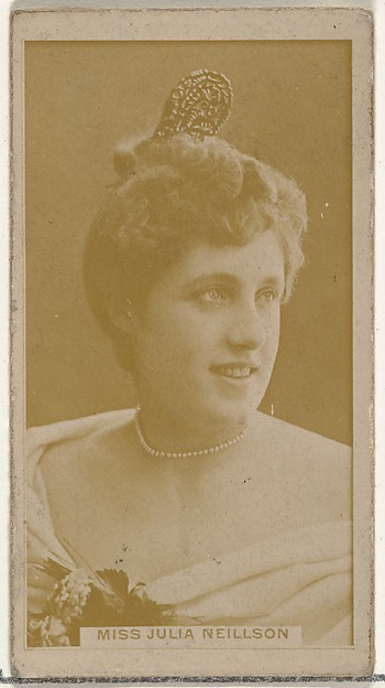 Miss Julia Neillson, from the Actors and Actresses series (N145-8) issued by Duke Sons & Co. to promote Duke Cigarettes