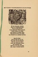 Mit den Dahrenden Schiffen (With Travelling Ships) (headpiece, page 15) from Georg Heym: Umbra Vitae (Georg Heym: The Shadow of Life)