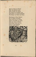 Mit den Fahrenden Schiffen (With Travelling Ships) (in-text plate) from mock-up of Georg Heym: Umbra Vitae (Georg Heym: Shadow of Life)