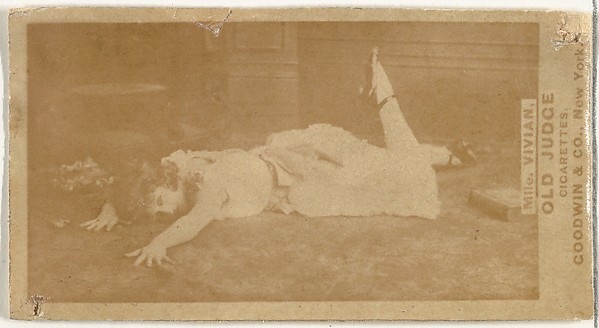 Mlle. Vivian, Paris, from the Actors and Actresses series (N171) for Old Judge Cigarettes