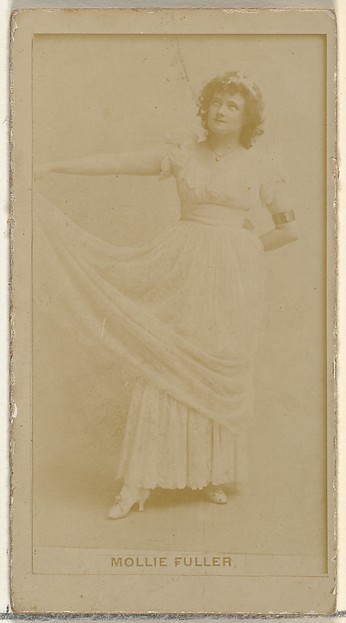 Mollie Fuller, from the Actors and Actresses series (N145-8) issued by Duke Sons & Co. to promote Duke Cigarettes