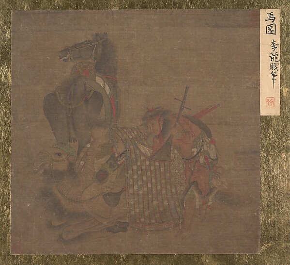 Mongol with Horse and Camel
