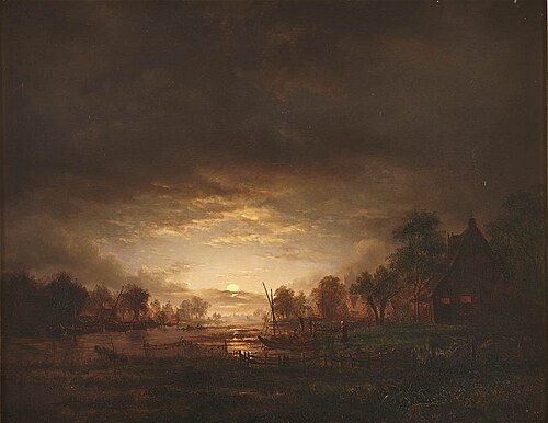 Moonlit landscape