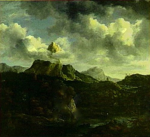 Mountain Landscape along a River