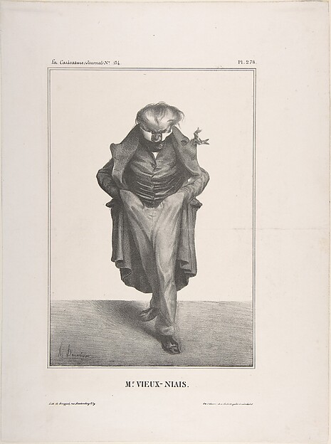 Mr. Vieux-Niais, published in "La Caricature"