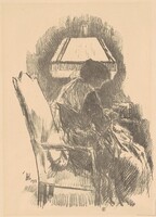 Mrs. Hassam Knitting (large)