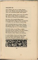 Nacht III (Night III) (in-text plate) from mock-up of Georg Heym: Umbra Vitae (Georg Heym: Shadow of Life)