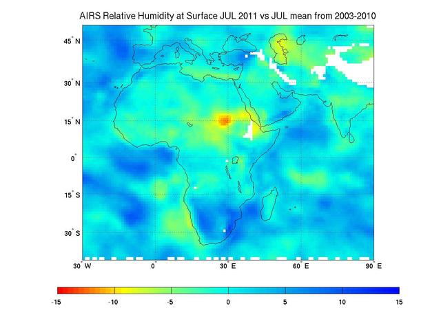 NASA Satellite Tracks Severity of African Drought