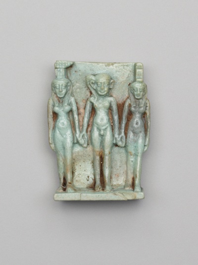 Nephthys, Horus the Child, and Isis Amulet