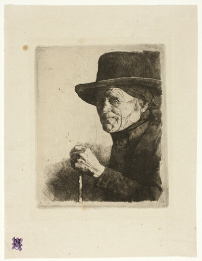Old Man with a Walking Stick