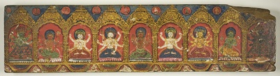 One of a Pair of Magical Charms (Dharani) Manuscript Covers