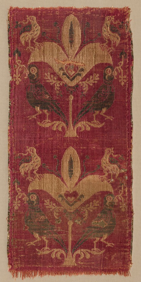 Palmettes and Birds from a Tunic or Curtain