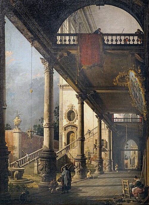 Perspective View with Portico