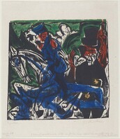 Peter Schlemihls wundersame Geschichte: Begegnung Schlemihls mit dem grauen Männlein auf der Landstrasse (Peter Schlemihl's Wondrous Story: Schlemihl Encounters the Little Gray Man on the Road)