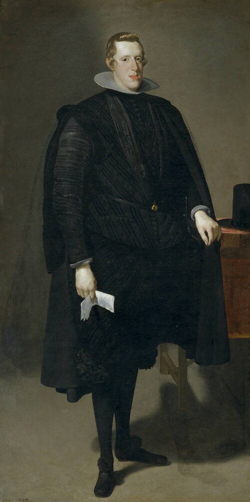 Philip IV in black suit