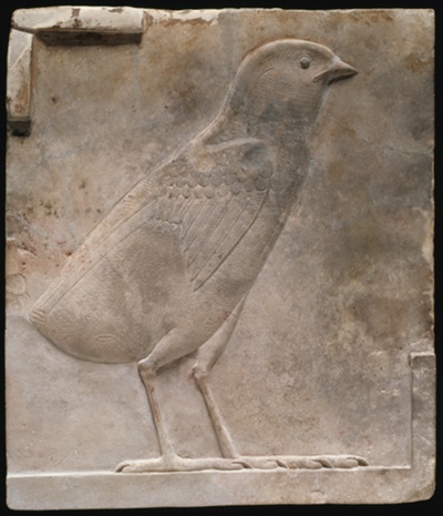 Plaque Depicting a Quail Chick