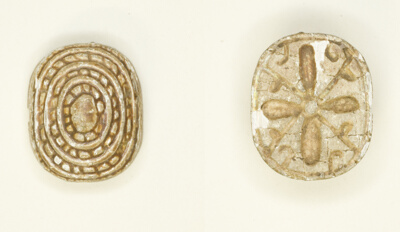 Plaque with Cross and Rope Designs