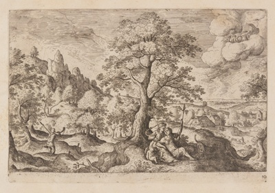 Plate 10, from Landscapes with Scenes from the Old and New Testament and Ovid’s Metamorphoses