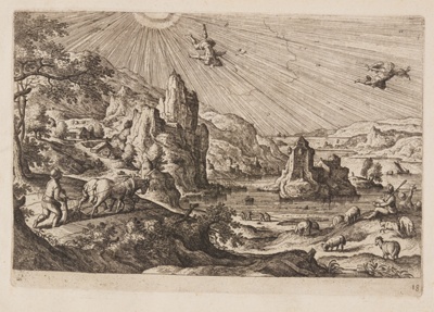 Plate 18, from Landscapes with Scenes from the Old and New Testament and Ovid’s Metamorphoses