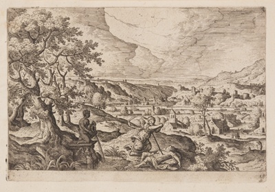 Plate 19, from Landscapes with Scenes from the Old and New Testament and Ovid’s Metamorphoses