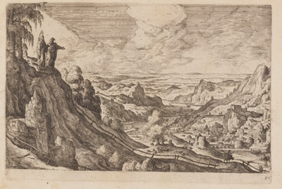Plate 21, from Landscapes with Scenes from the Old and New Testament and Ovid’s Metamorphoses