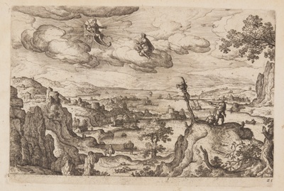 Plate 25, from Landscapes with Scenes from the Old and New Testament and Ovid’s Metamorphoses