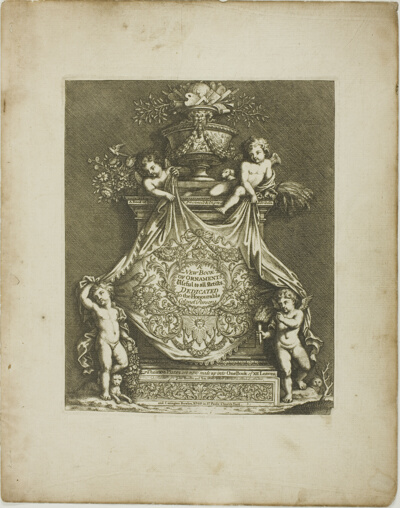 Plate One, from A New Book of Ornaments