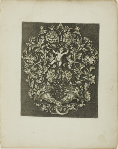 Plate Three, from A New Book of Ornaments