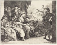 Players Enacting the Poisoning of Hamlet's Father (Act III, Scne II)