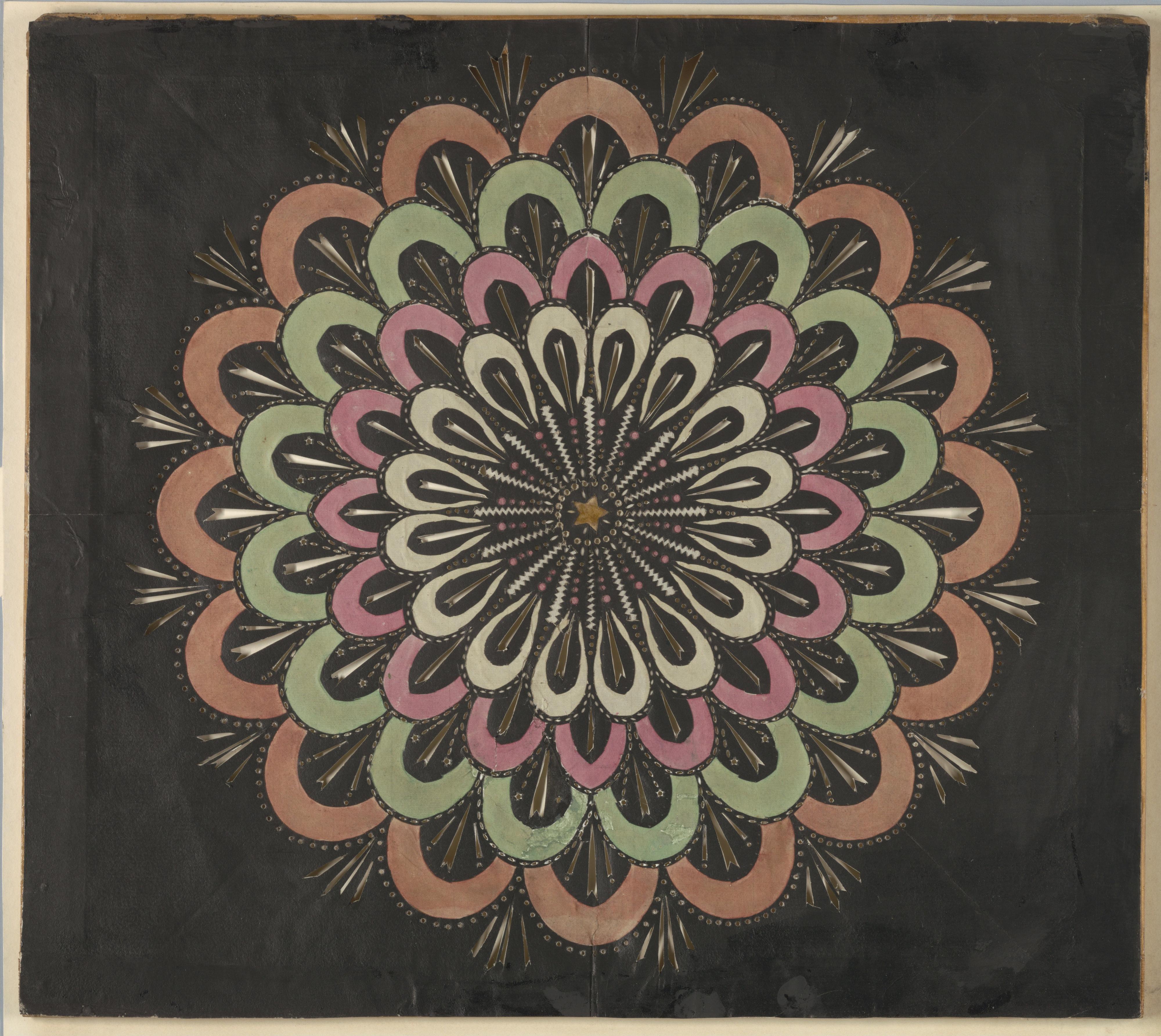Radiating Raindrop Pattern