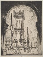 Rebuilding the Campanile, Venice, No.I