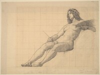 Reclining Female Nude Study for "Painting"