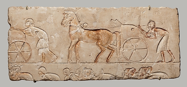 Relief with chariots