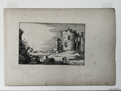 Road Along a Round Tower, from Variae Antiquitates Romanae (Roman Ruins)
