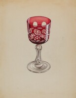 Ruby Case-Glass Goblet
