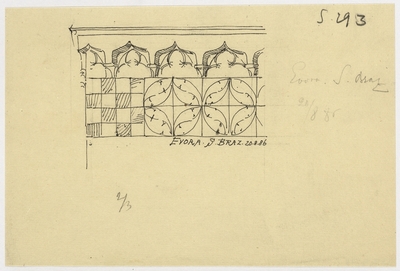 S. Braz zu Evora, Sgraffito