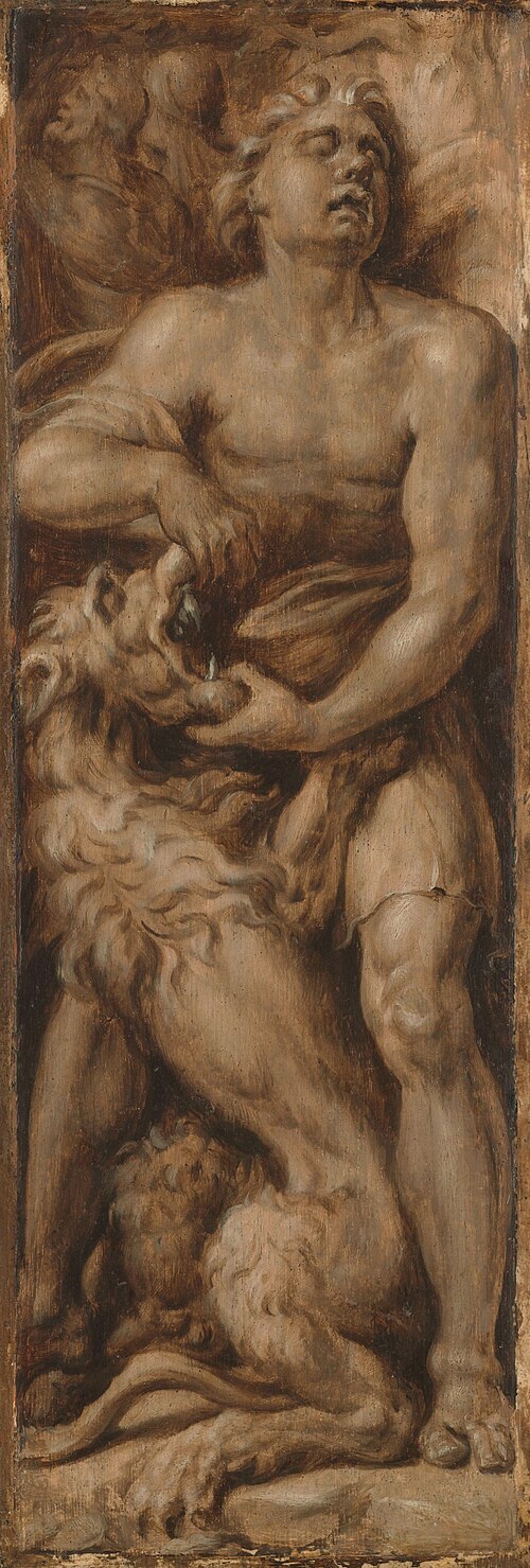 Samson rending the lion