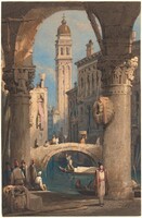 San Giorgio dei Greci, Seen from an Arcade